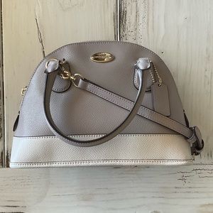 Coach top handle purse with crossbody strap